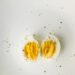 Sliced Boiled Egg on White Plate